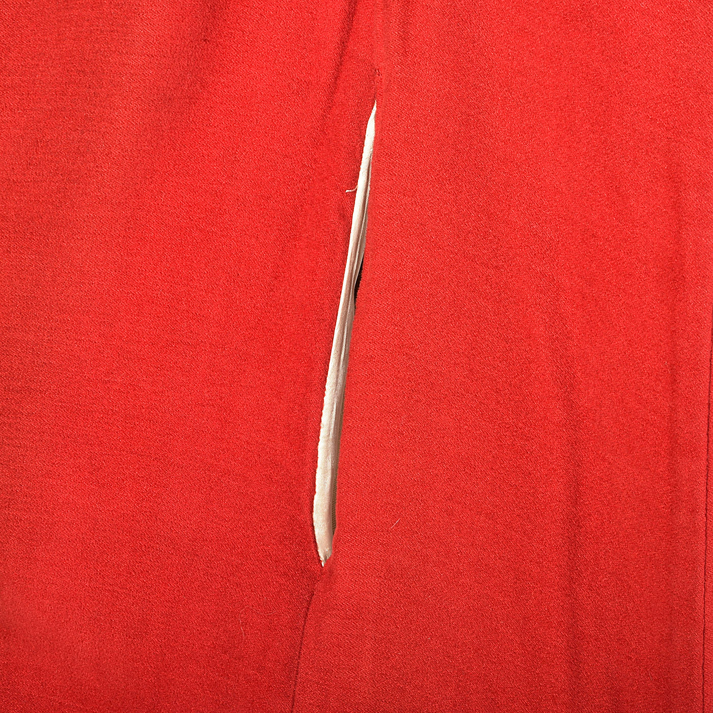1940s Red Cape with Cocoon Shape