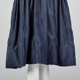1980s Morton Myles Navy Party Dress