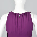 1990s Moschino Purple Silk Dress
