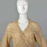 1970s Sheer Mohair Wrap Sweater