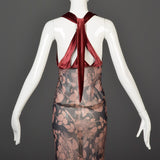 1930s Bias Cut Silk Halter Dress