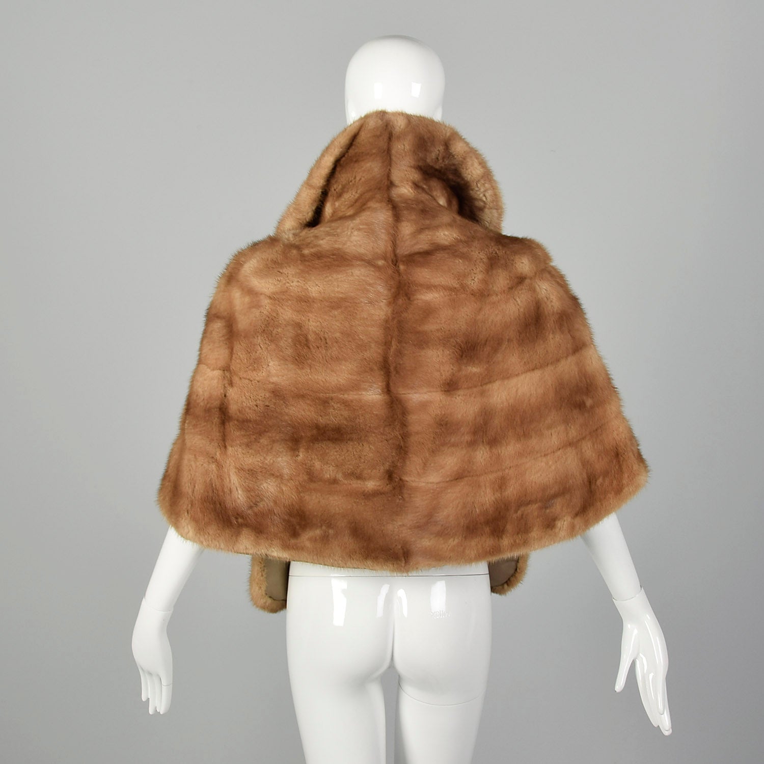 XS-Medium 1960s Brown Mink Stole