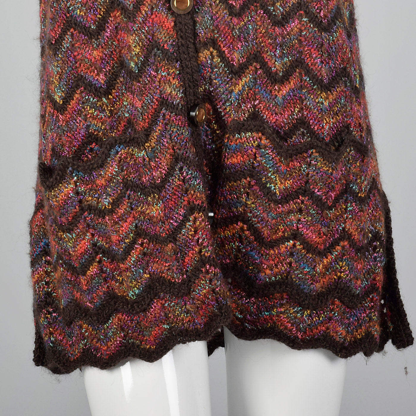 1980s Multicolor Zig Zag Sweater Vest