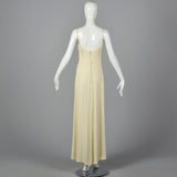 1970s Hand Painted Maxi Dress and Matching Shawl