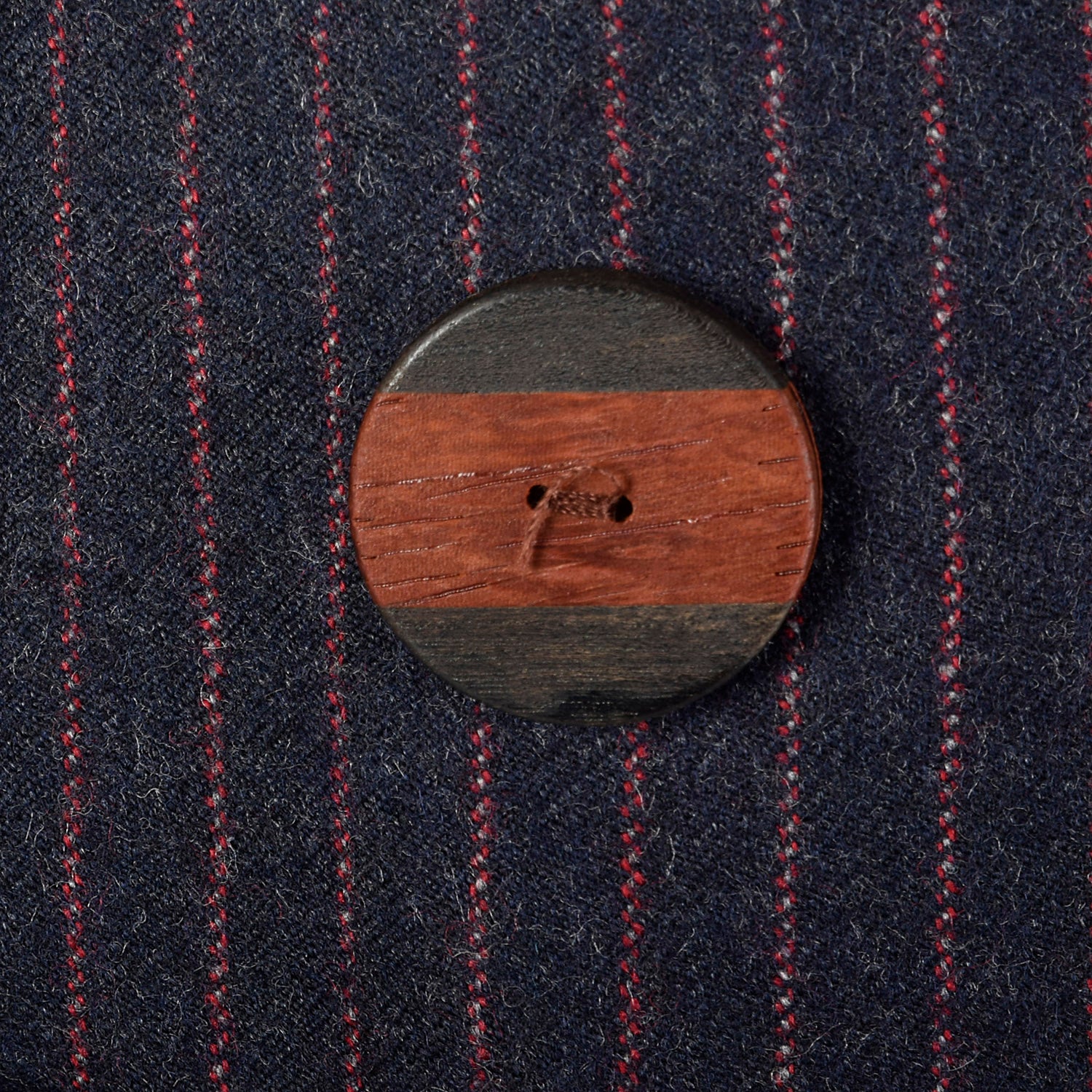 1990s Yves Saint Laurent Navy Blue Wool Striped Skirt Suit