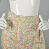 1960s Deadstock Flannel Pajamas in Pink Floral