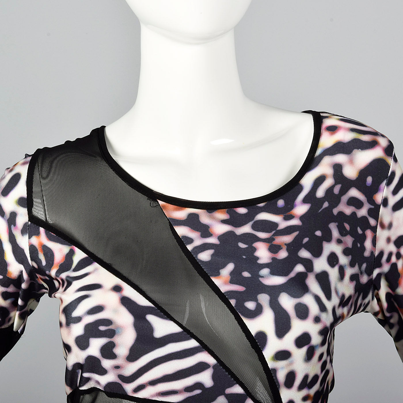 1990s Animal Print Spandex Catsuit