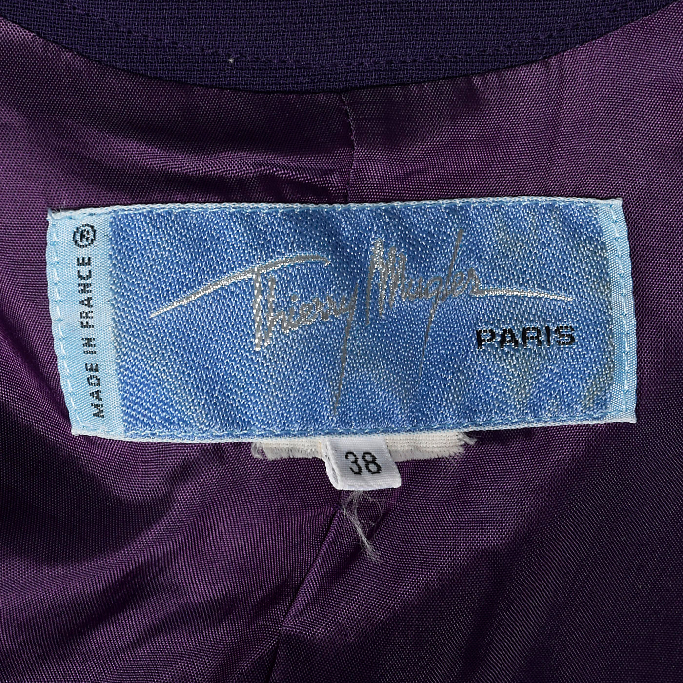 1980s Thierry Mugler Purple Pant Suit