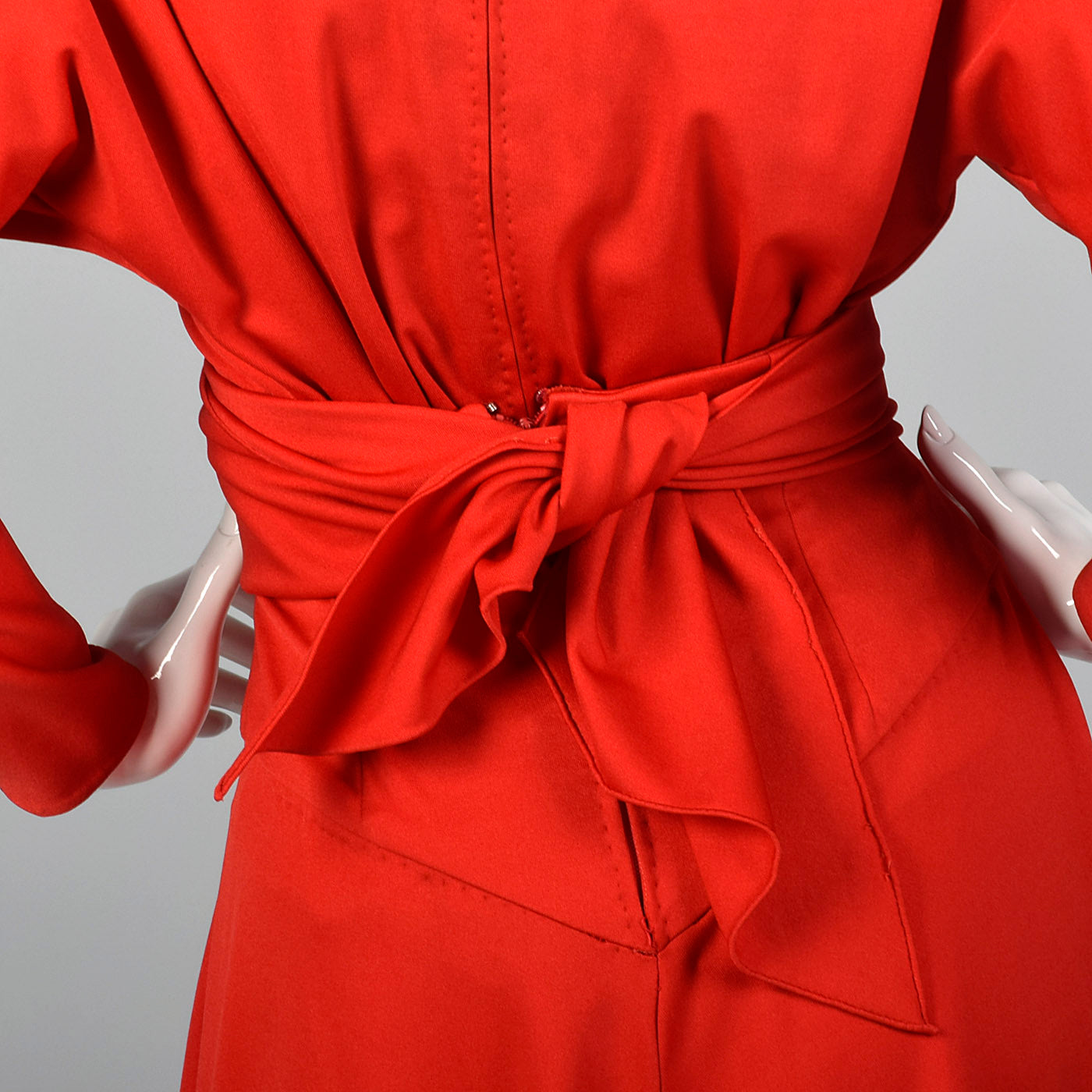 XS Pauline Trigere 1970s Red Two Piece Pant Set