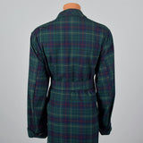 1990s Mens Pendleton Wool Plaid Robe