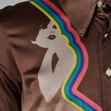 1970s Nik Nik Rainbow Cameo Disco Shirt