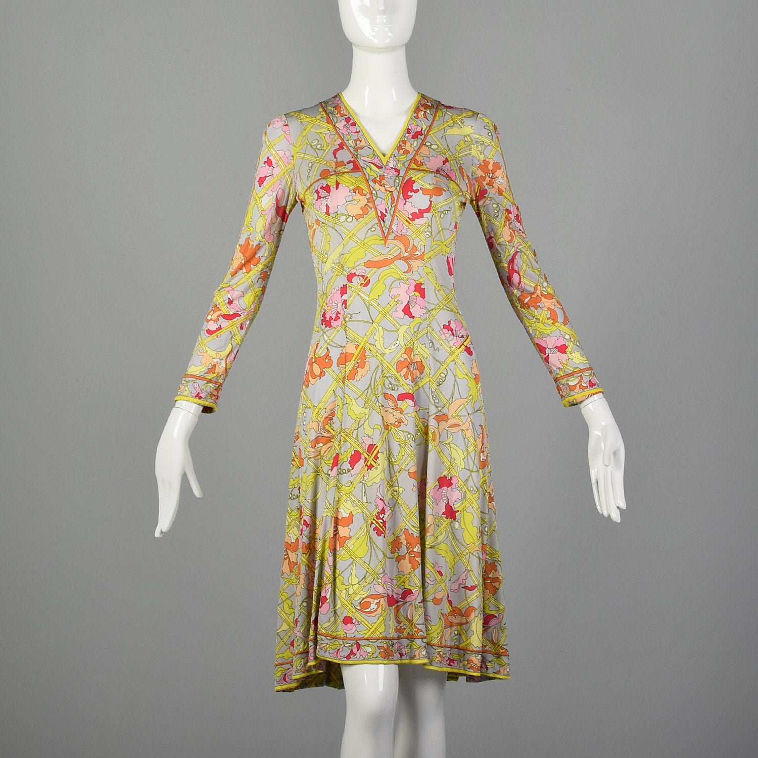 Emilio Pucci 1960's Printed Shirt Dress
