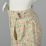 1960s Deadstock Flannel Pajamas in Pink Floral
