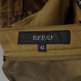 Medium Gucci Capri Pants Tapered Leg Mid Rise Designer Bottoms