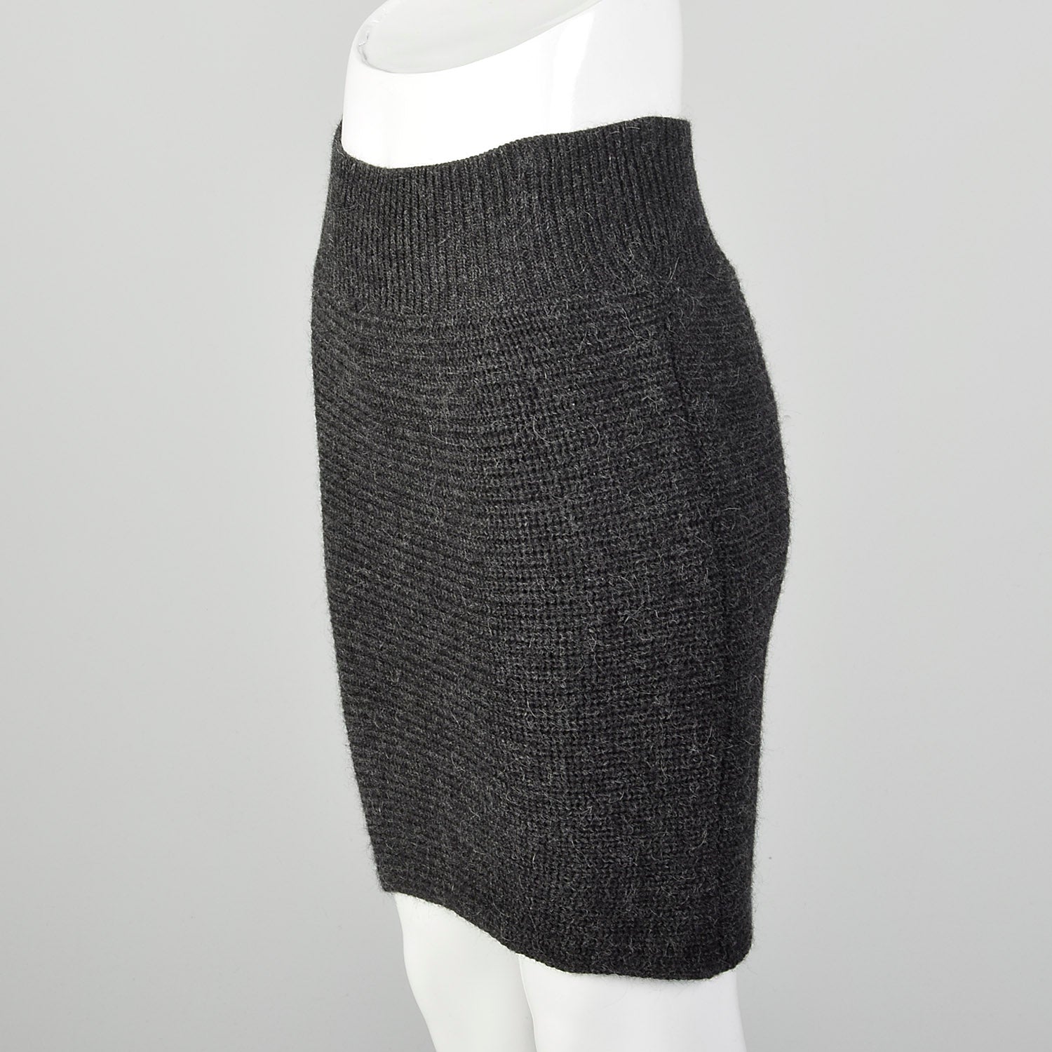 XS Chloé Gray Knit Mini Skirt