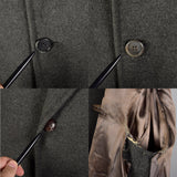 Medium 1950s Grey Burberry's Winter Coat Scottish Heavyweight Wool