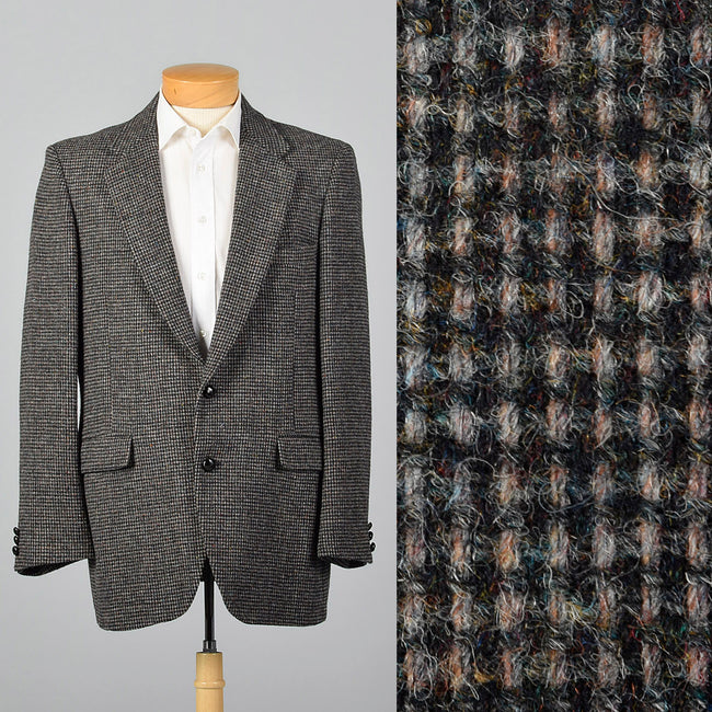 1970s Harris Tweed Gray Jacket