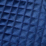 1940s Mens Quilted Silk Robe in Navy Blue
