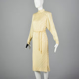 1980s Jean Louis Scherrer Boutique Silk Dress