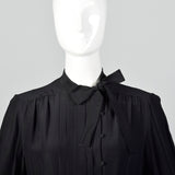 Small 1980s Christian Dior Separates Silk Blouse