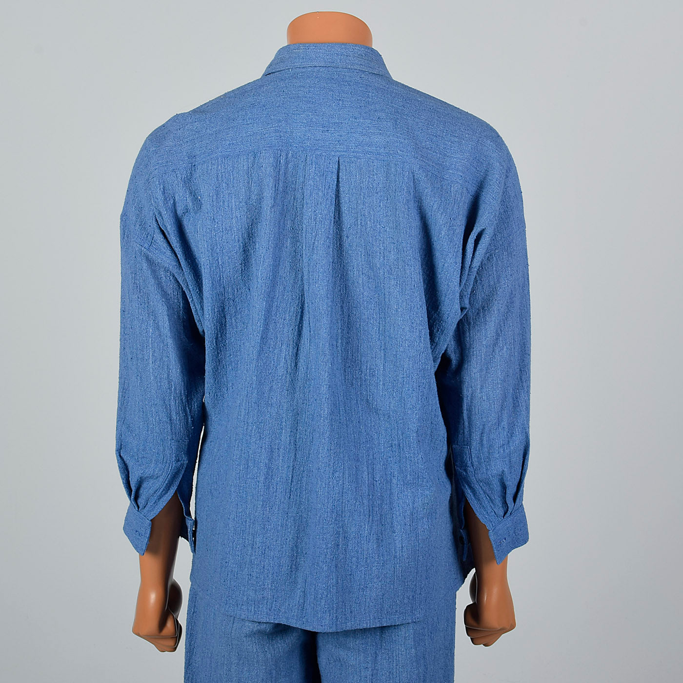 1990s Mens Issey Miyake Plantation Two Piece Chambray Suit
