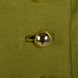 1960s Malcom Starr Green Maxi Evening Dress