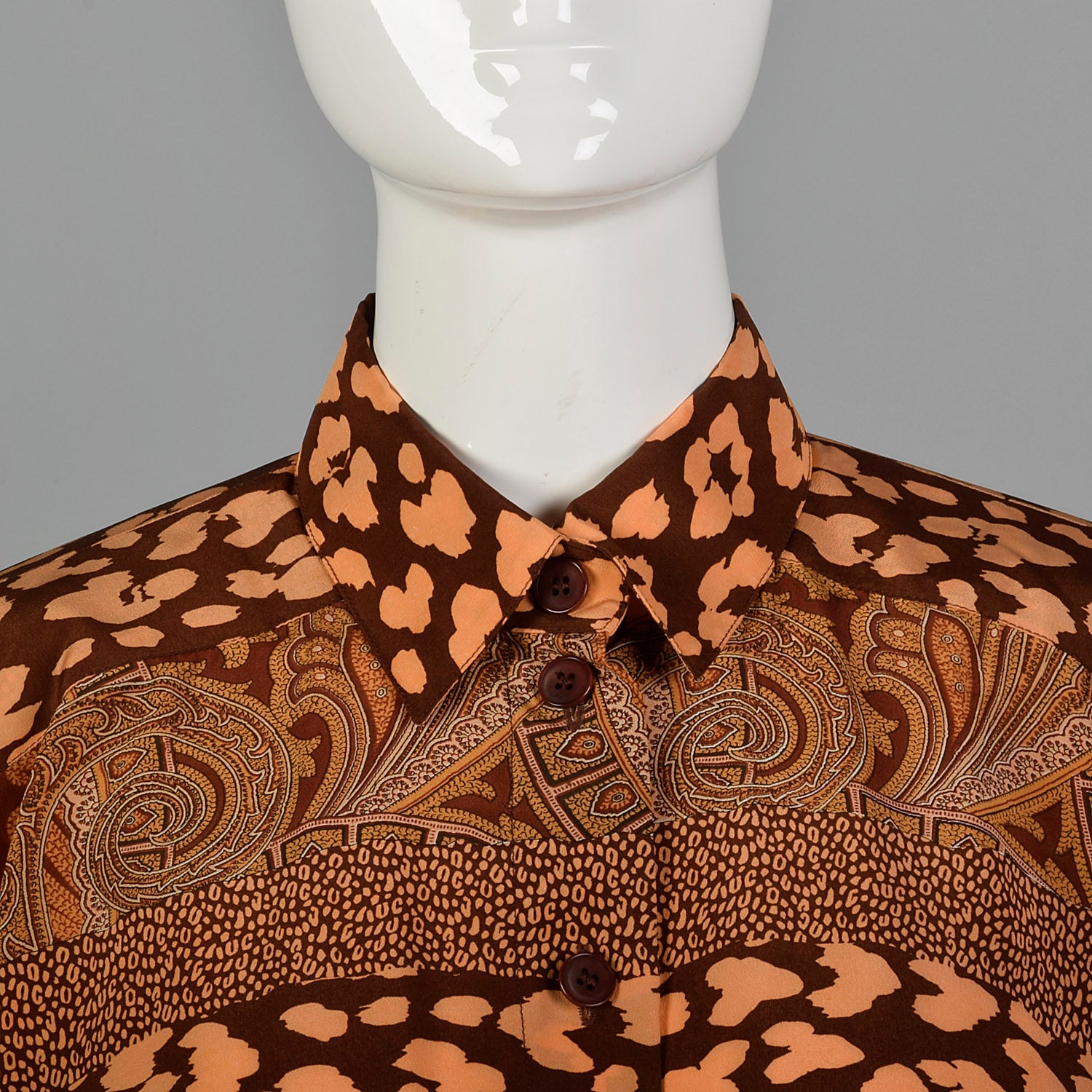 Large Escada 1980s Printed Blouse
