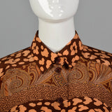 Large Escada 1980s Printed Blouse