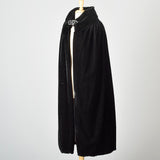 1920s Mohair Velvet Cape with Decorative Buckle