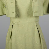 1950s Green Dress with Matching Jacket