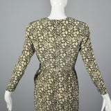 Small Louis Feraud 1980s Silk Wrap Dress