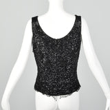 Medium 1960s Beaded Sleeveless Blouse