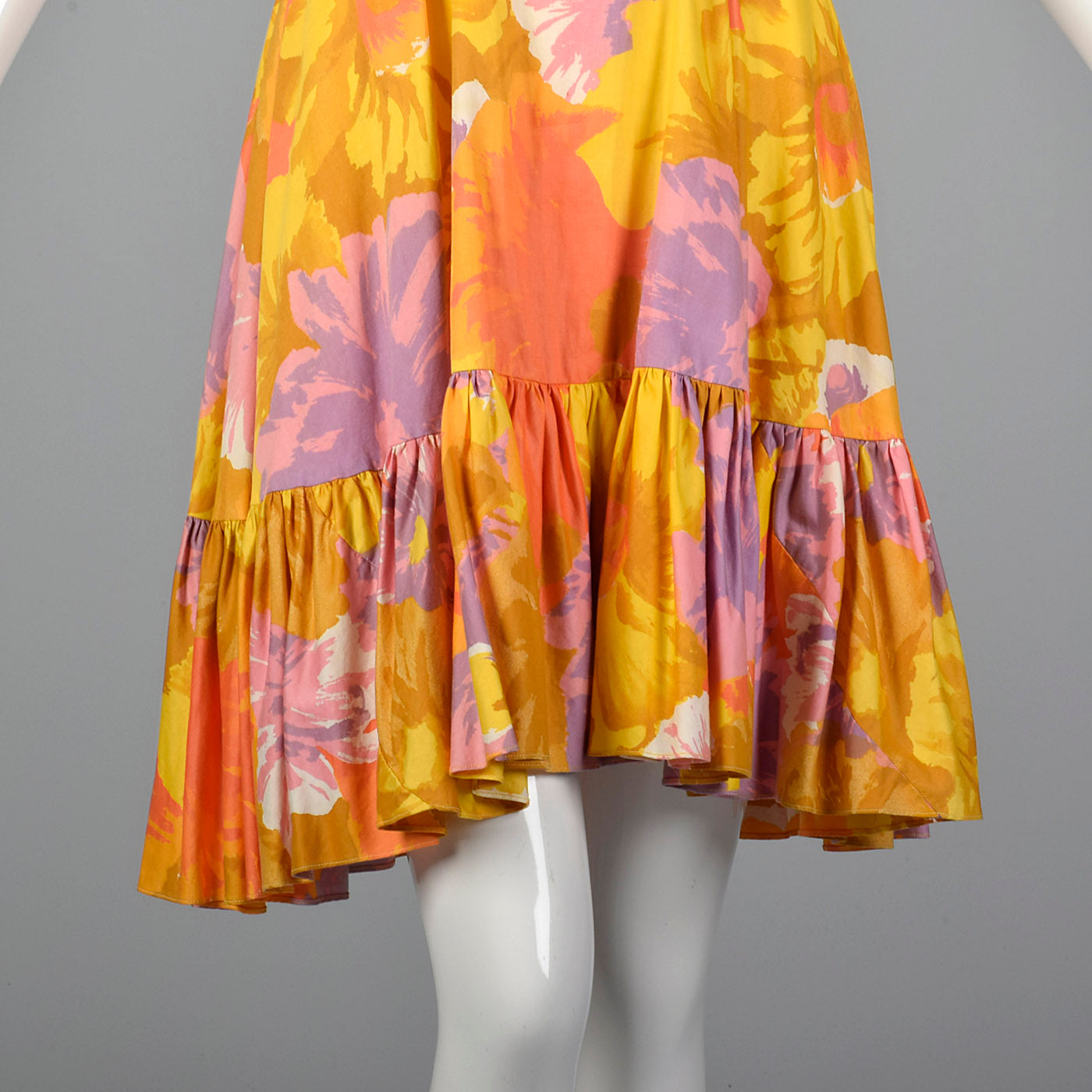 1960 Lilli Diamond Abstract Floral Print Dress