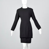 1980s Valentino Miss V Black Dress
