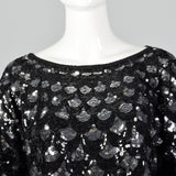 1960s Sequin Top with Scallop Design