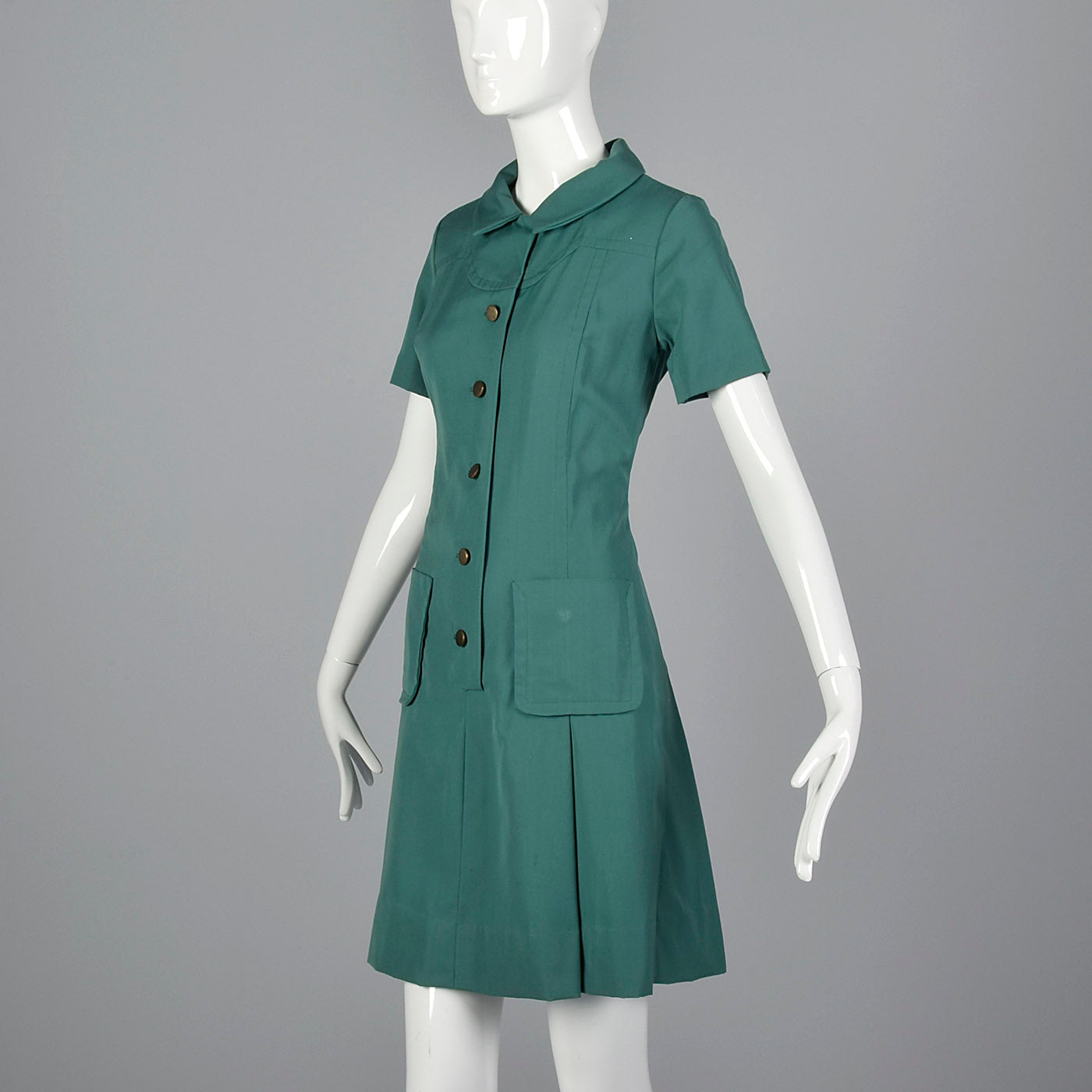 1960s Official Girl Scout Leader Uniform Dress