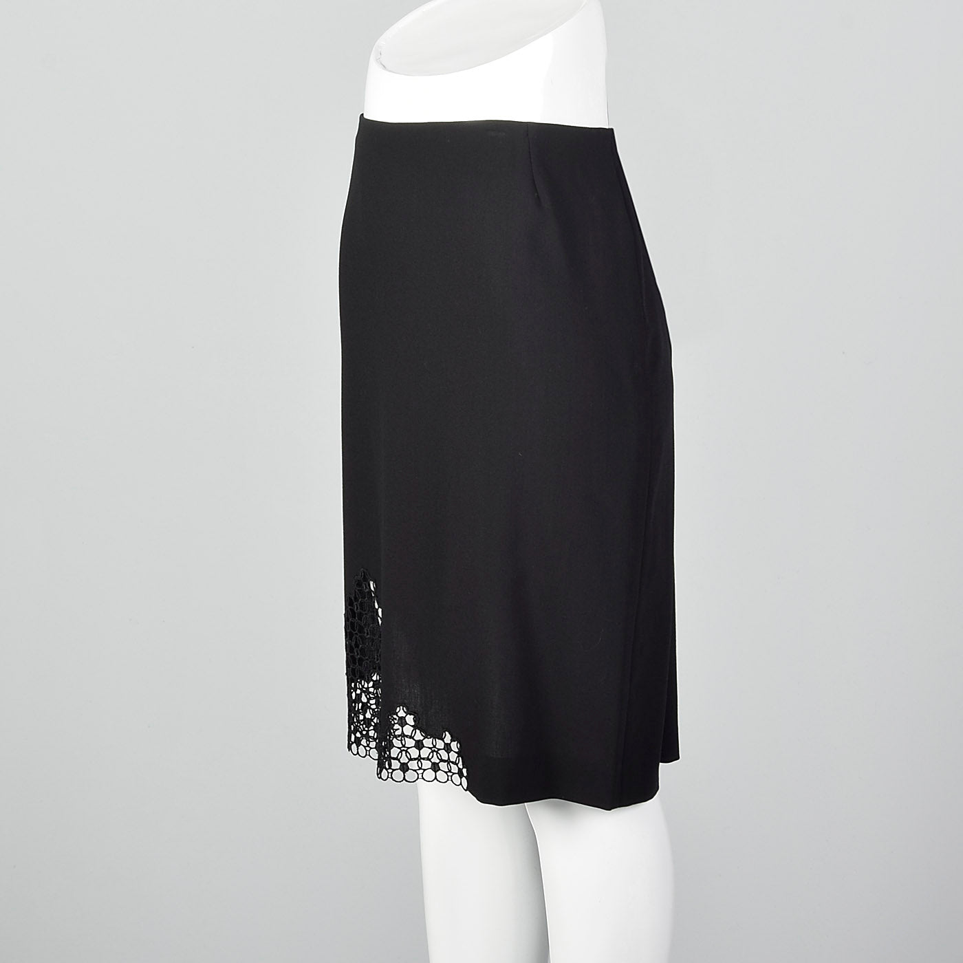 1990s Armani Collezioni Black Pencil Skirt