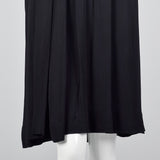 1930s Black Dress with Sequin and Mesh Detail