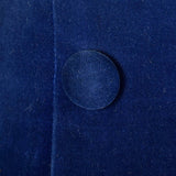 1940s Blue Velvet Princess Coat