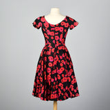 1950s Suzy Perette Silk Floral Dress