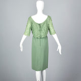 1960s Emma Domb Green Cocktail Dress