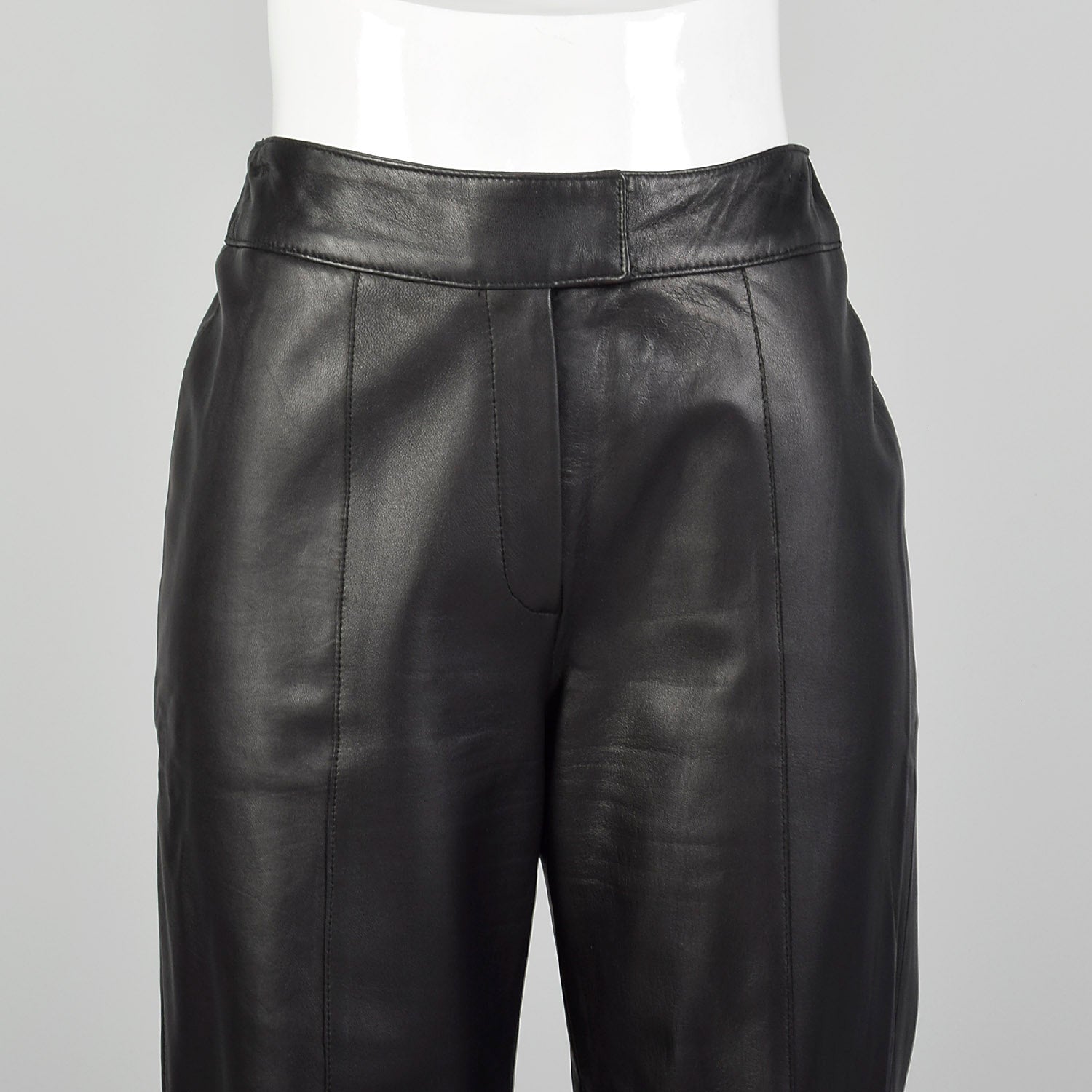 Small Black Leather Pants