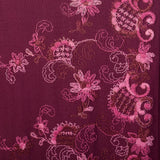 Large 1960s Fuchsia Embroidered Dress