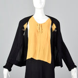 1940s Black Two Piece Set with Sequin Detail