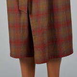 1950s Mens Pendleton Red Plaid Wool Robe