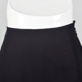 1990s Gianfranco Ferre Studio Black Mini Slip Skirt
