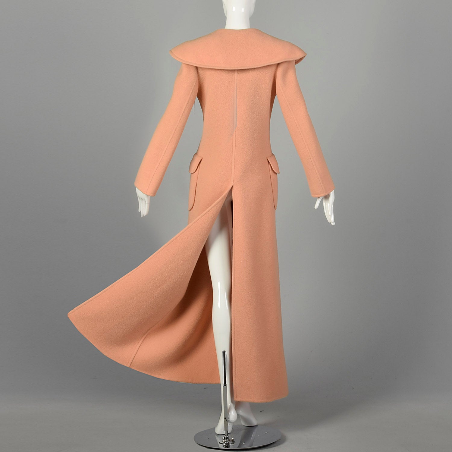 Attributed to Christian Dior Maxi Full Length Blanket Coat Designer Autumn Minimalist Outerwear