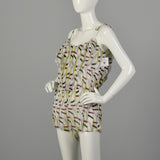 Medium Diane Von Furstenberg Romper Sleeveless Sheer Linen Summer