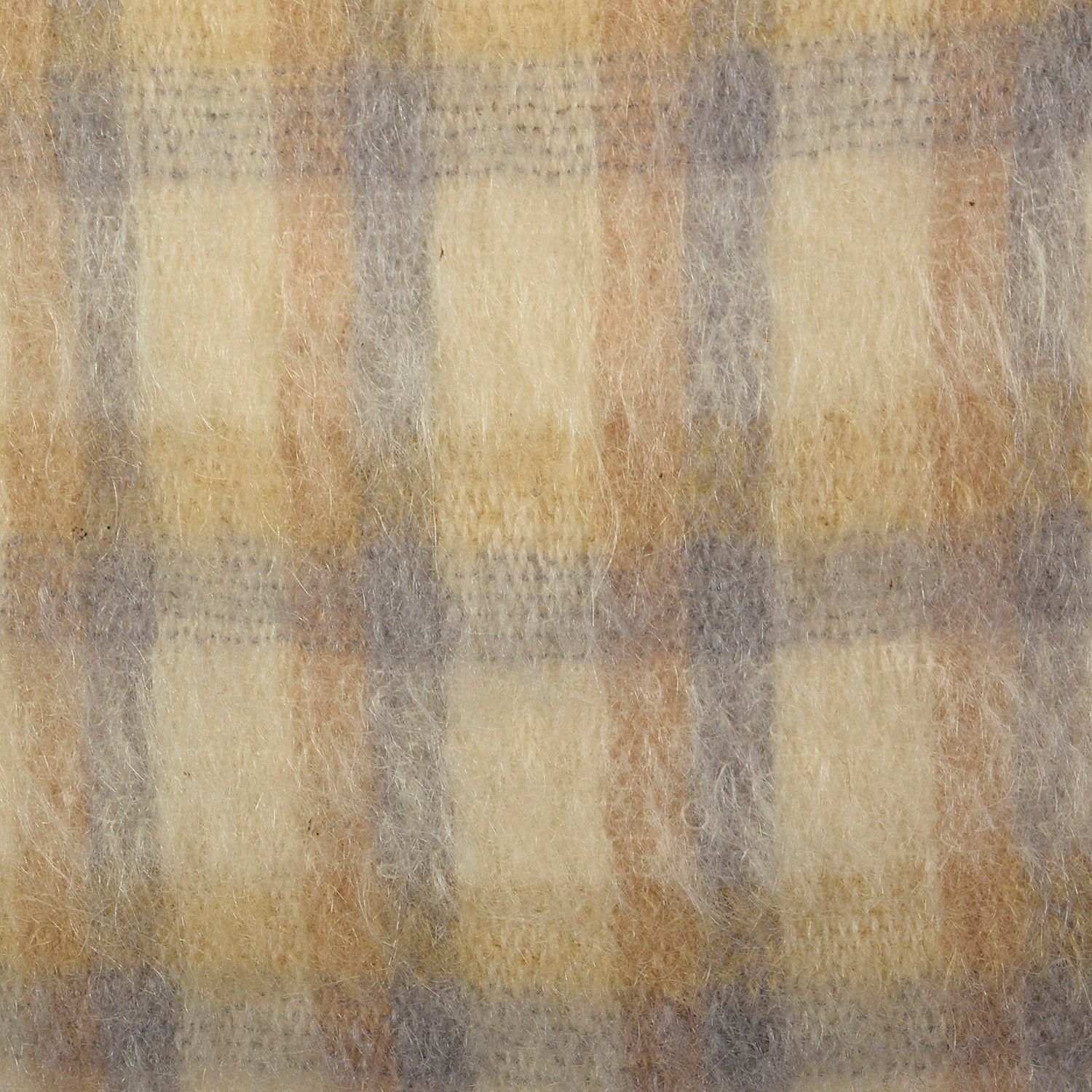 1960s Small Plaid Mohair Cheongsam Dress