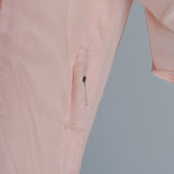1940s Old Hollywood Pink Sheer Chiffon Dress